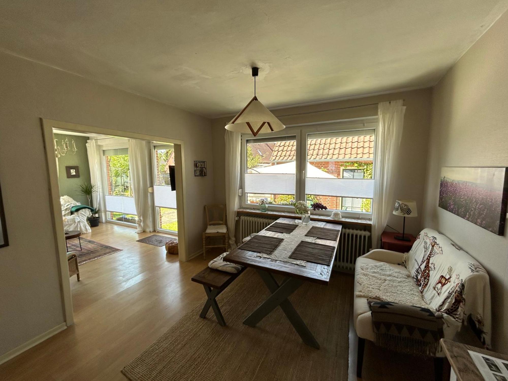 Ferienwohnung Haus Papenburg Garten Parkplatz Nordsee Kültér fotó